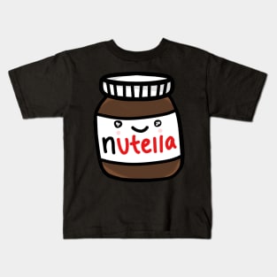 Cute jar of Nutella sticker design Kids T-Shirt